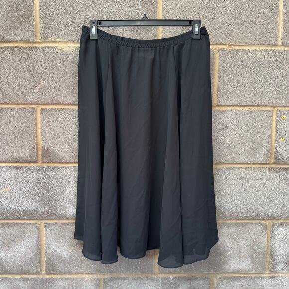 Vintage JAN SUE of California see through black pleaded skirt - Picture 2 of 3